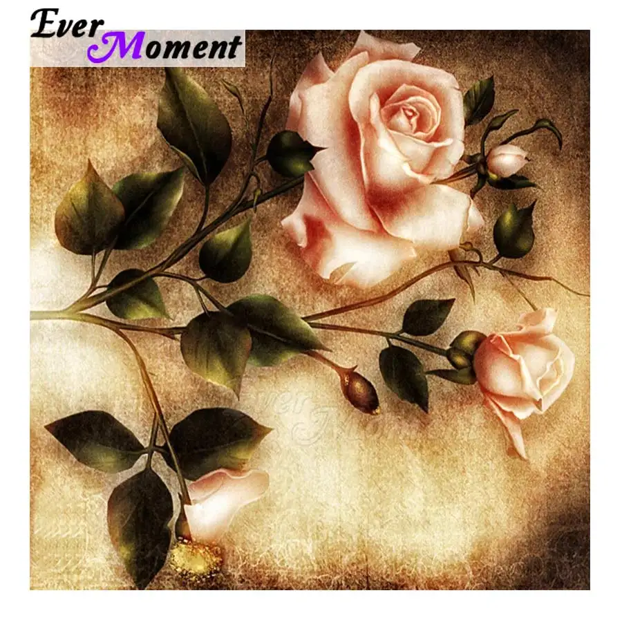 Когда-нибудь момент алмазов картина розы из бисера подарок хобби Стразы мозаика