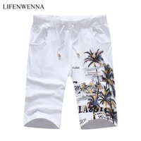 2021 new fashion summer shorts men casual coconut island printed shorts for men chinese style elastic waist slim fit short m 5xl