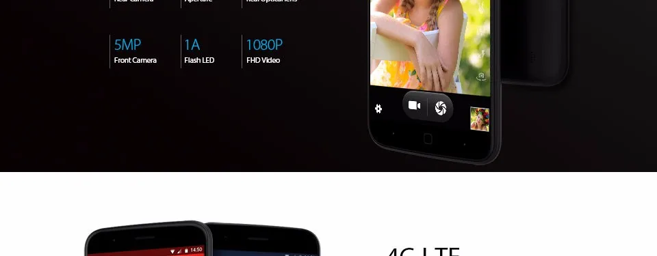 Vernee Thor " HD 4G LTE мобильный телефон MTK6753 Восьмиядерный Android 7,0 сотовые телефоны 3G ram 16G rom Dual SIM сканер отпечатков пальцев Смартфон