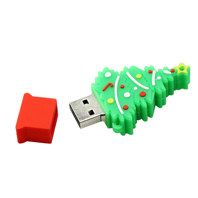 USB флеш-накопитель 128 Гб мультфильм Рождественский подарок USB флэш-накопитель 4 GB/8 GB/16 GB/32 GB/64 GB, с принтом «Олень», USB флэш-карта памяти, Флеш накопитель