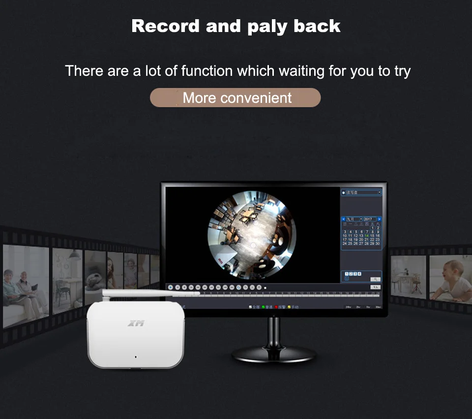 XM 4CH Беспроводная система видеонаблюдения 960 P HD NVR IR Ночная ip-камера wifi камера система безопасности комплекты видеонаблюдения