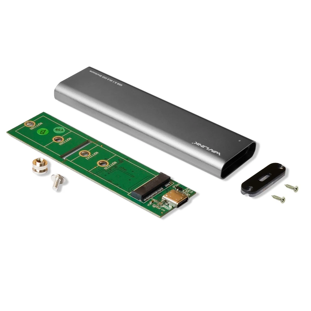 Wavlink Алюминиевый USB C Gen 2 10 Гбит/с M.2 SSD корпус B Ключ внешний адаптер до 10 Гбит/с USB 3,1 Тип C NGFF SATA жесткий диск коробка