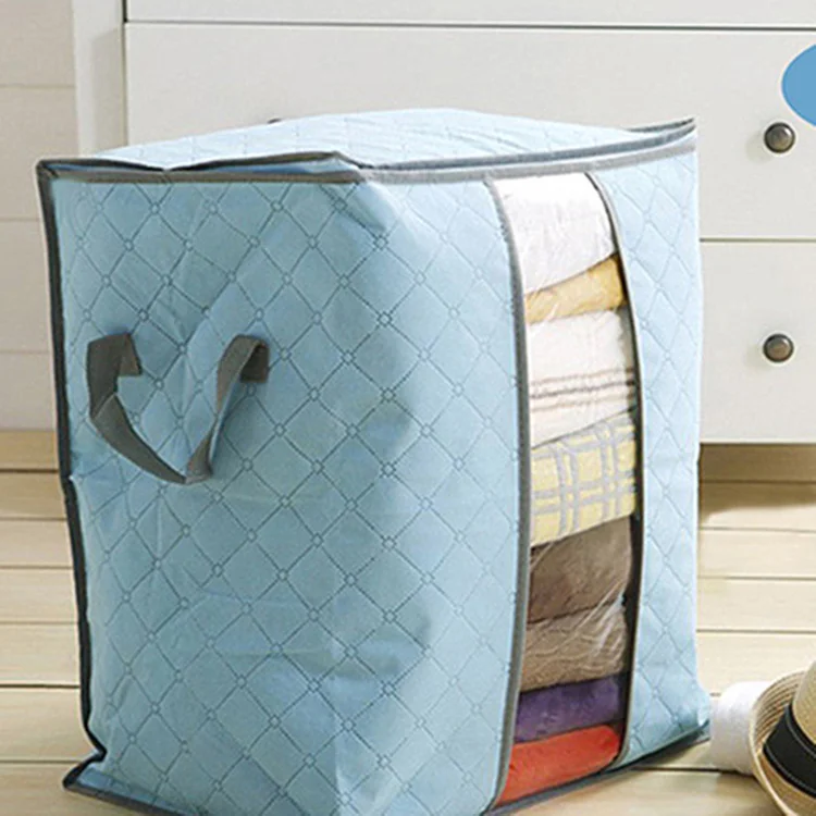 small size blue Коробка для хранения одежды влагостойкий мешок для хлопка Стёганое одеяло Organizador чемоданчик и двигаться Главная Сумки ежедневные поставки принадлежности хранения - Цвет: small size blue