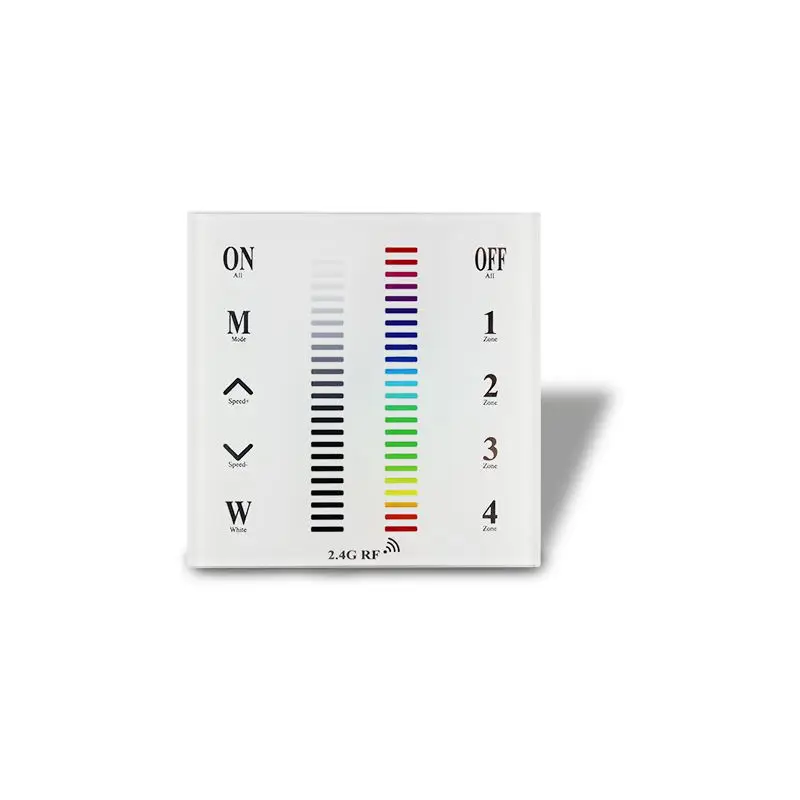 2,4G Группа RGB/RGBW панель дистанционного управления 30 м Пульт дистанционного управления Многоцветный выбор Led яркость затемнения контроллер для светодиодные ленты светильник