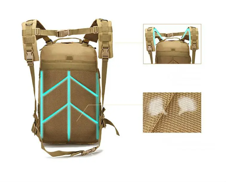 Спортивный открытый альпинизм сумка 3 P путешествия рюкзак кемпинг армия