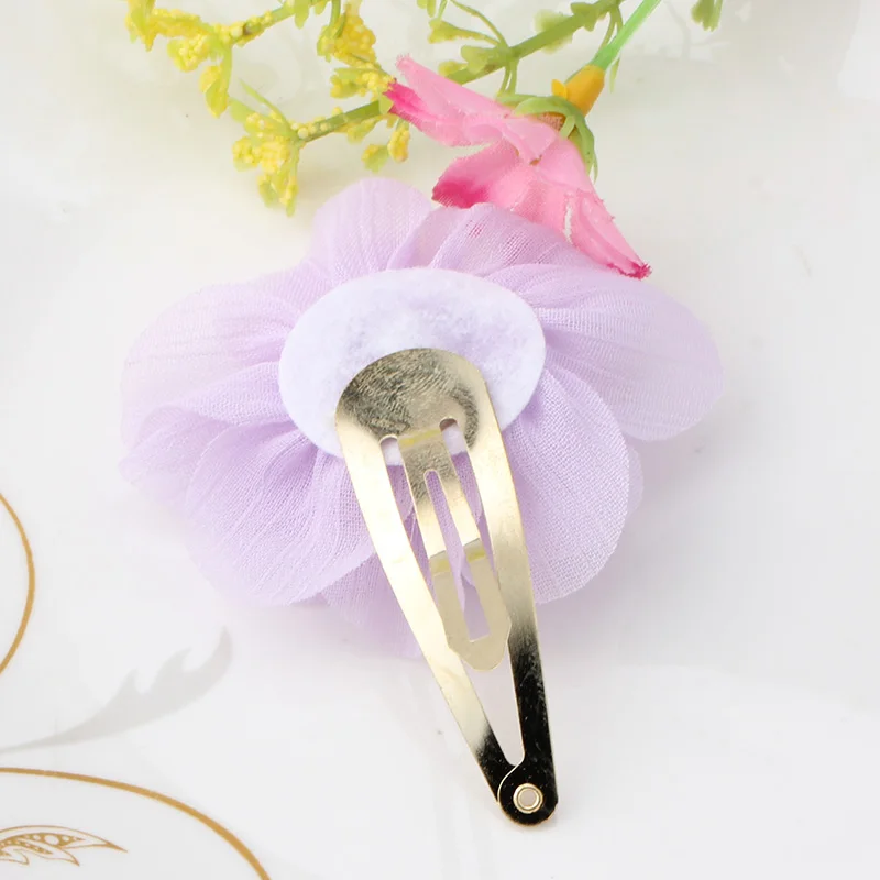 Горячая Распродажа летние стильные шифоновые заколки с цветами Детские