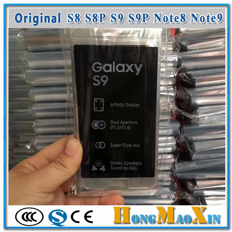 100 шт ЖК экран пластиковая печать заводской Защитная пленка для samsung Galaxy Note 9 S7 S8 + S9