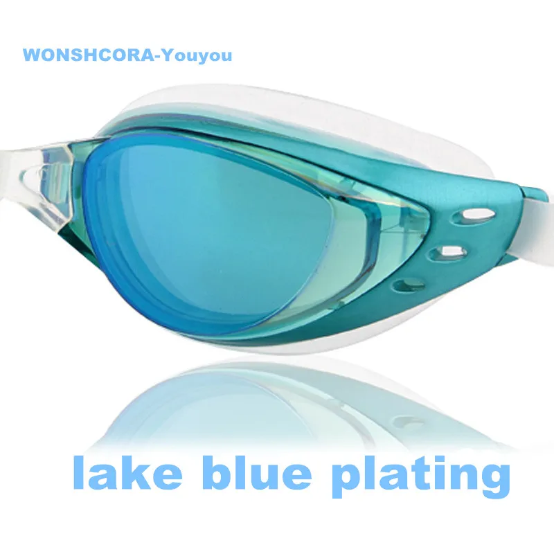 Youyou PC Плакированные очки для плавания с большой оправой бассейна разноцветные