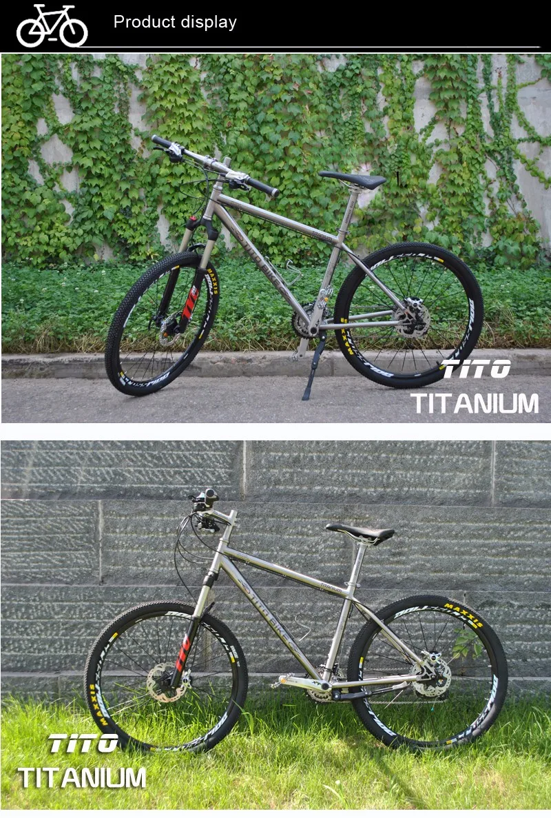 TiTo титановый сплав MTB велосипед XT серебро костюмы 20 скоростей или 30 скоростей 26 27,5 колесных групп титановый велосипед