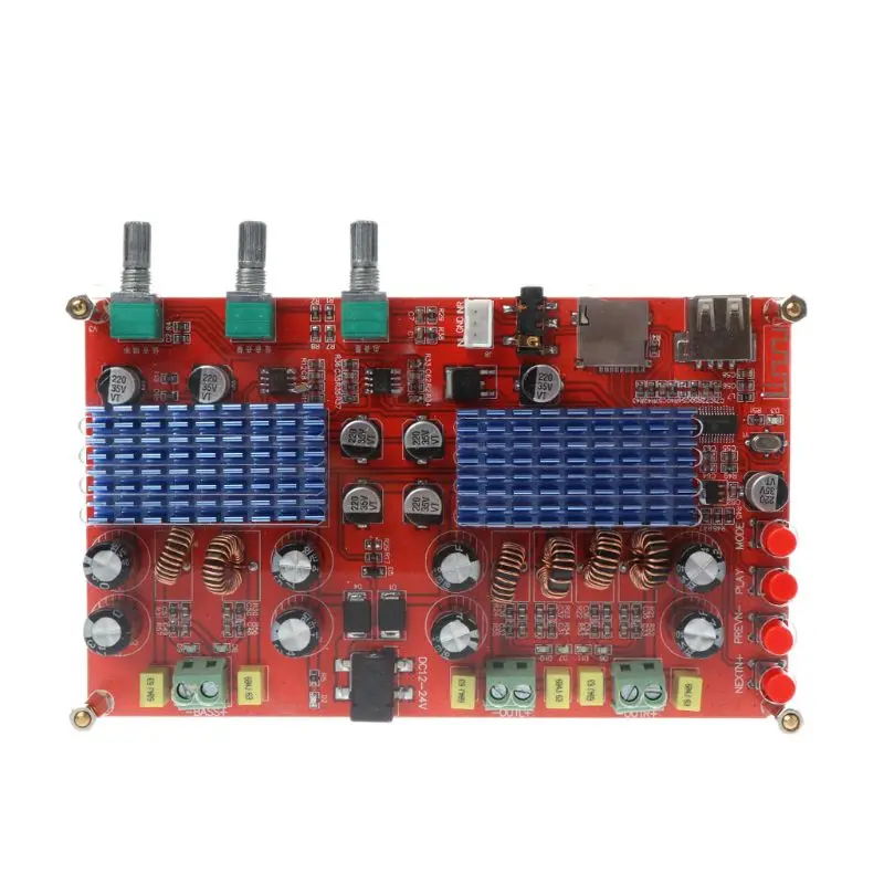 2x60 Вт+ 100 Вт TDA3116 Bluetooth 2,1 канальный цифровой аудио усилитель плата для U диска TF карты декодирования поставки