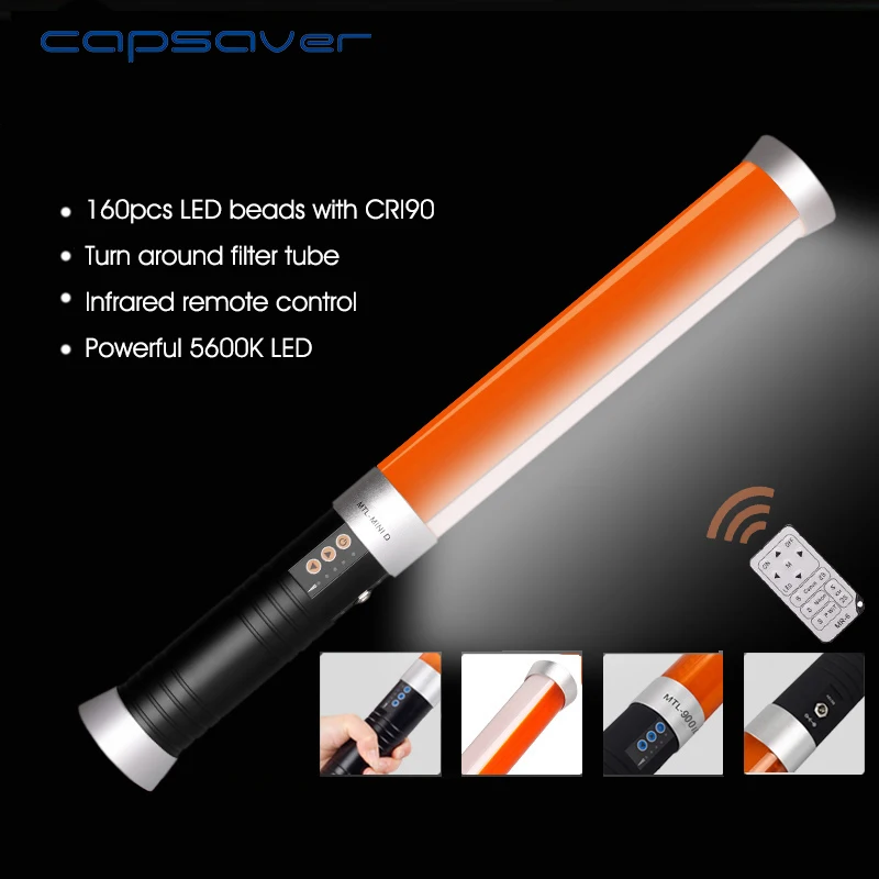 Светодиодная лампа capsaver для видеосъемки портативное освещение фотосъемки 160