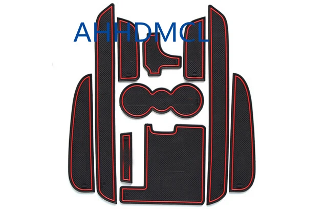 

Car Anti-Dirty Pad Door Groove Gate Slot Cup Armrest Storage Pad Anti-Slip Mat For Jaguar XF 2011 2012 2013 2014 2015
