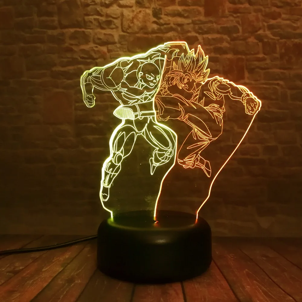 Новый двойной цвет ed Dragon Ball Z Son Super Goku vs Jiren 7 цветов Изменение USB Touch для детей