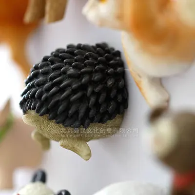 Мультяшный 3D бюст животное холодильник магнитная палочка из смолы ручная