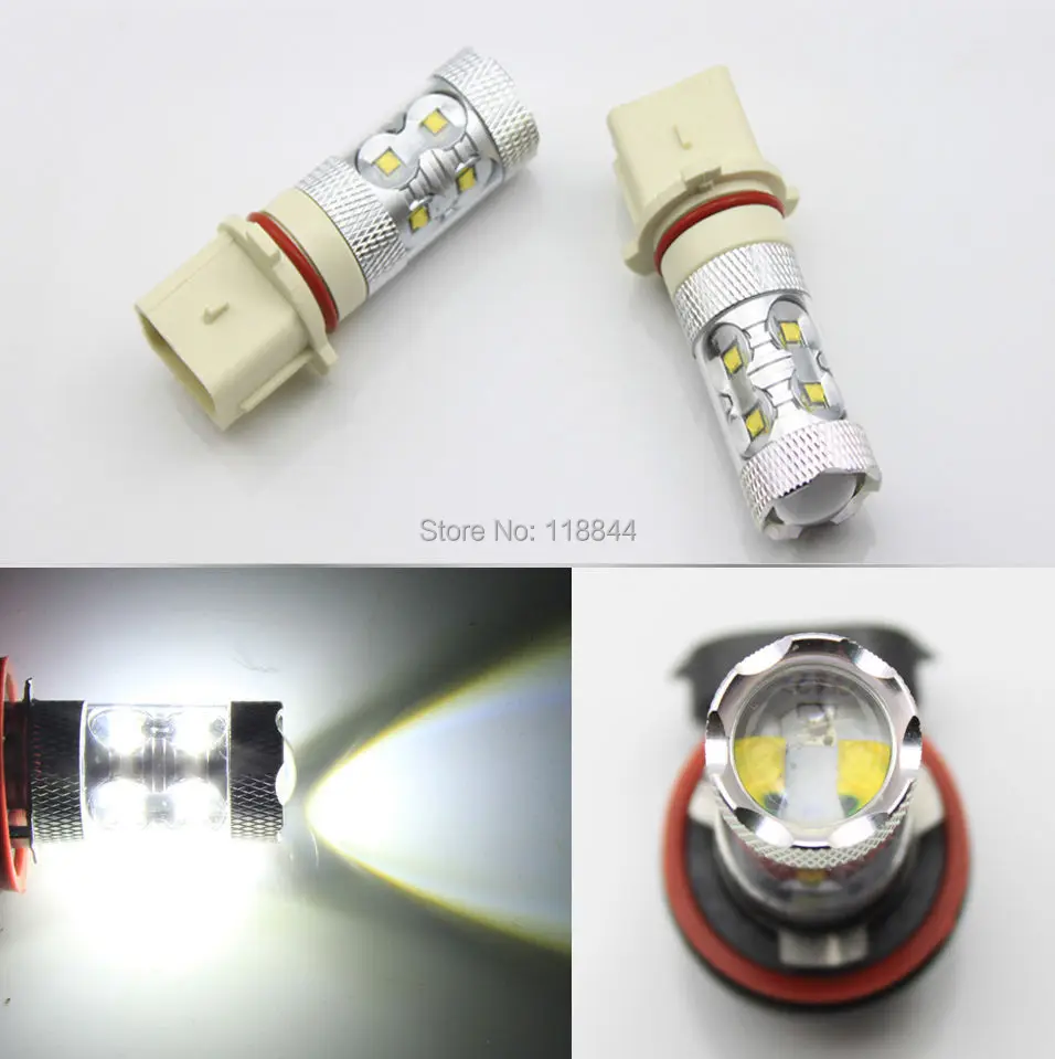 2 шт. P13W XENON 50W белые светодиодсветодиодный лампы CREE дневные ходовые огни высокой