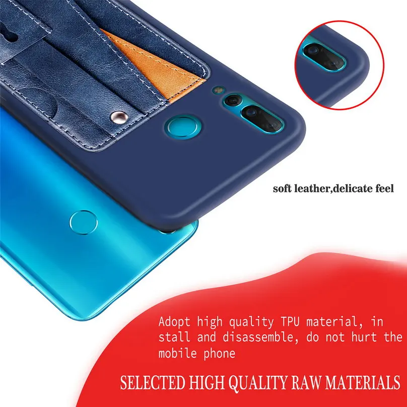Имеет 2-х слойный бизнес кредитной карты карман для Huawei Nova 4 чехол держателя