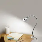 Светодиодная лампа для чтения с USB-портом, гибкий светильник для чтения с зажимом и держателем для ПК, ноутбука, компьютера, яркий LED светильник для обучения чтению
