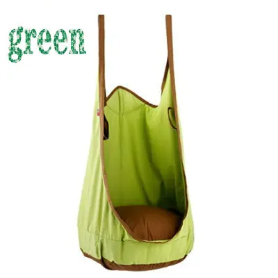 green Креативный детский гамак, садовая мебель, качающееся кресло для помещений и улицы, подвесное сиденье, детское качающееся сиденье, патио, переносное Спальное кресло - Цвет: green