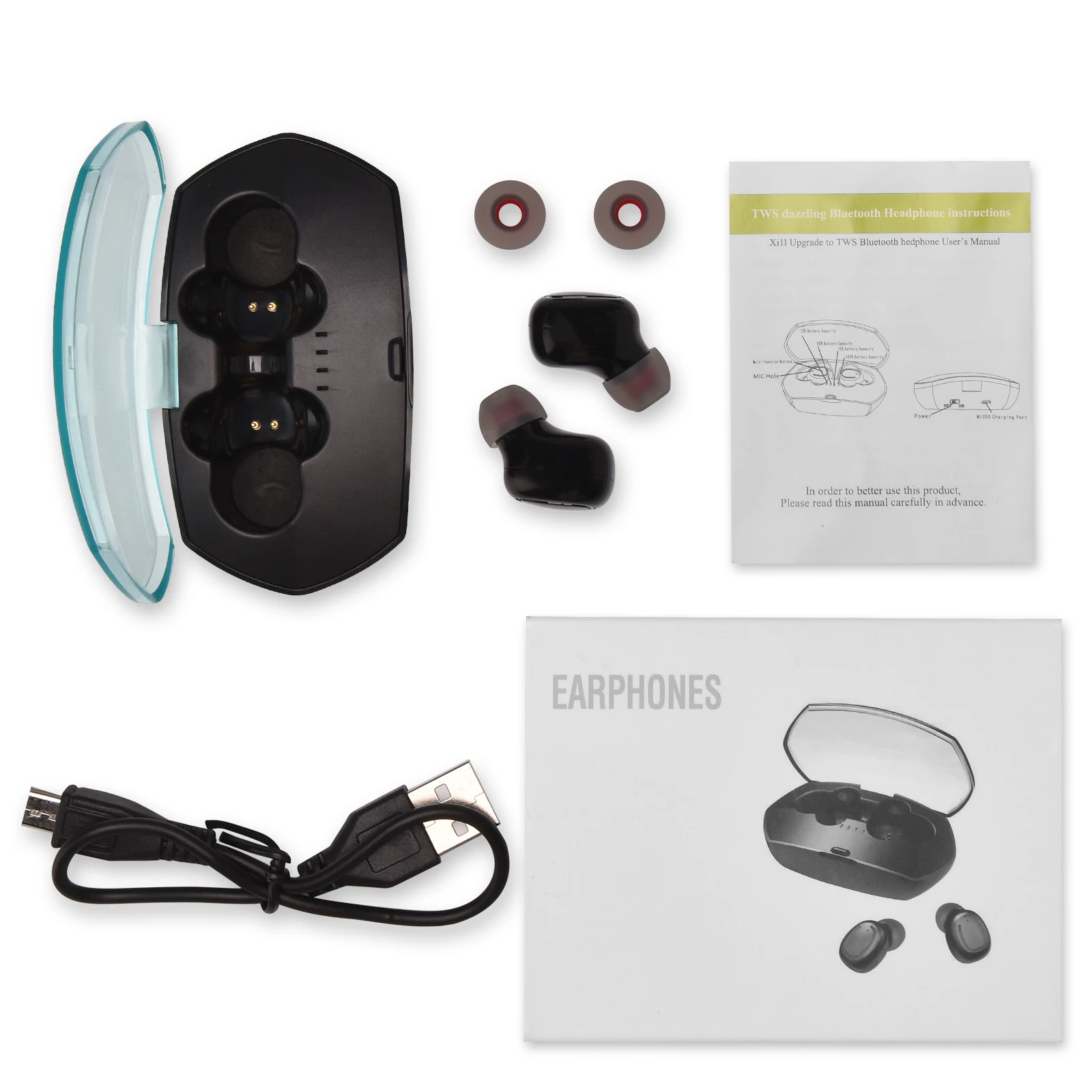 Bluetooth наушники Bleuthoot 5,0, беспроводные наушники, Tws, спортивные наушники, свободные руки, наушники, наушники, гарнитура с микрофоном