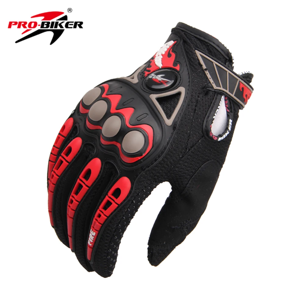 Черный PRO-BIKER мотоциклетные перчатки Luvas Da Motocicleta мотоциклетные гоночные перчатки для мотокросса внедорожные эндуро полный палец мото перчатки - Цвет: Черный