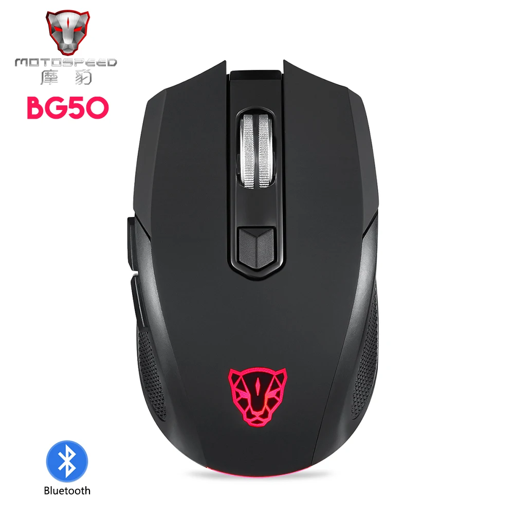 Оригинальная MOTOSPEED BG50 Bluetooth беспроводная мышь 2400 dpi с подсветкой оптическая
