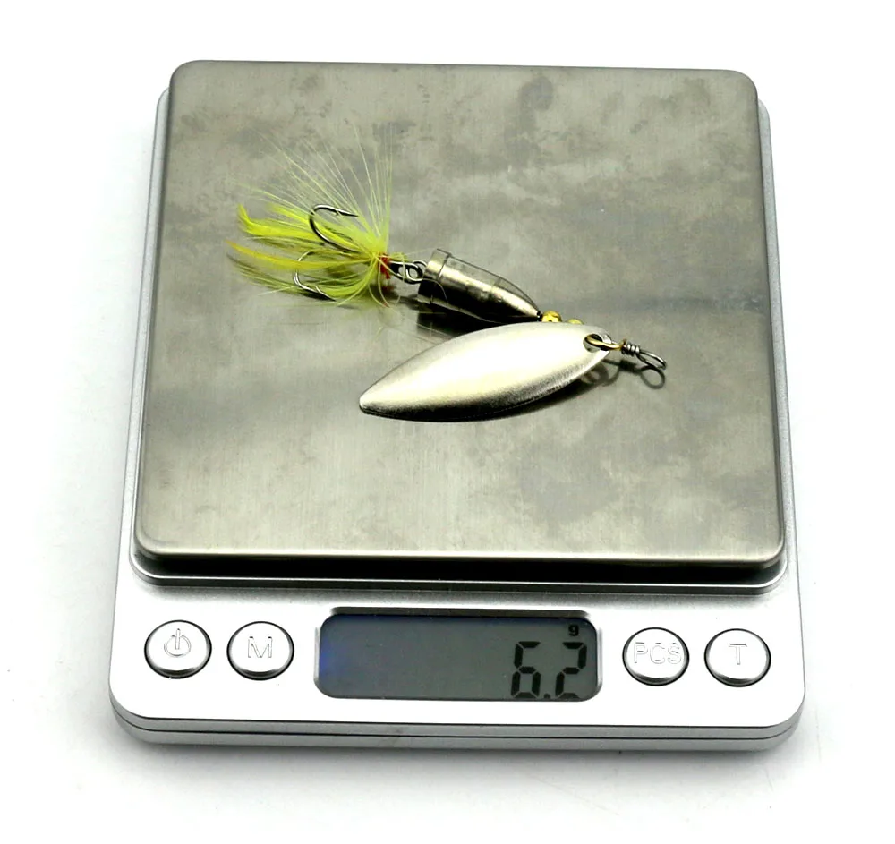 Hengjia 1 шт. жесткий металлические Spinnerbaits вибрации blade пайетки Spinner ложки PESCA