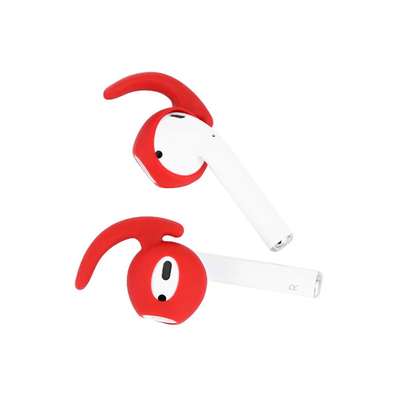 Сменный мягкий силиконовый Противоскользящий чехол для Apple AirPods 2 крючок