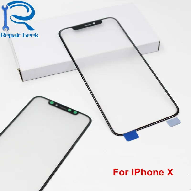 10 шт Переднее стекло для iPhone X Высокое качество сенсорный экран объектив Запасные