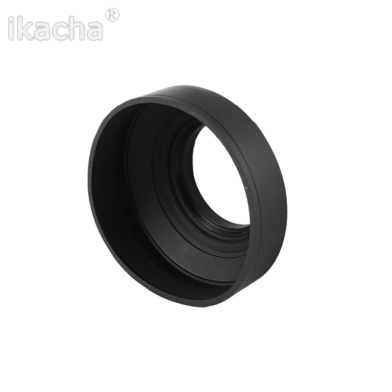 

49 52 55 58 62 67 72 77mm 3-Stage 3 in1 Collapsible Rubber Foldable Lens Hood DSIR for Canon Nikon camera Free Shipping