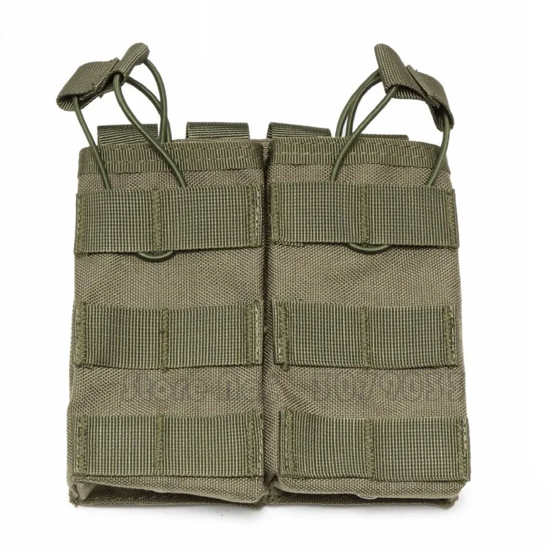 Double green Высокое качество Молл Системы тройной/двойной открытый Топ Военная Airsoft тактический M4 подсумок AK AR M4 AR15 подсумок для оружия чехол - Цвет: Double green