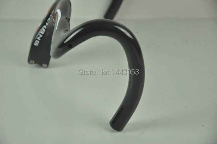 Дешево Руль и стержень из углеродного волокна для дорожного велосипеда, 400/420/440 мм