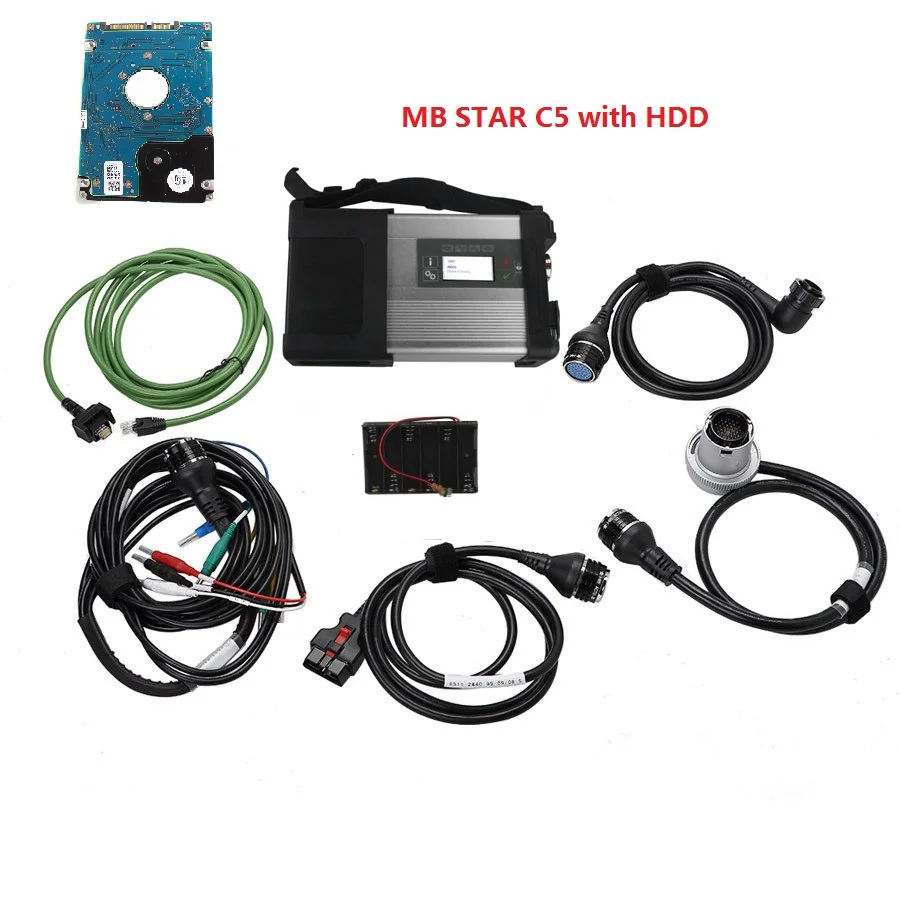 C5 MUX full with HDD Супер Качество MB Star C4 мультиплексор mb sd Подключение компактный 4 диагностические инструменты полный набор кабель профессиональная диагностика - Цвет: C5 MUX full with HDD