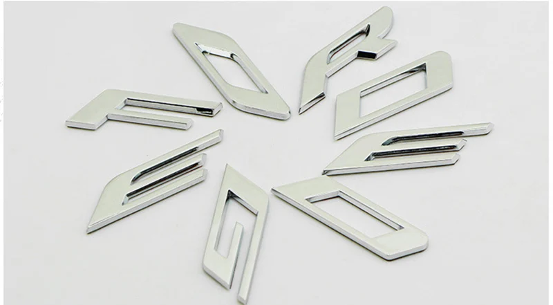 Ford Edge silver DIY 3D для кромки фиксированные буквы капот эмблема хром логотип значок наклейка для Ford Edge Авто Стайлинг нержавеющая наклейка s VIP - Цвет: Ford Edge silver
