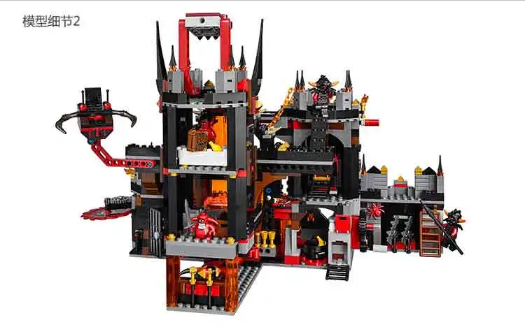 70323 Рыцари nexoe Bela 10521 1229 шт. Jestro Volcano Lair фигурка строительные блоки кирпичи игрушки