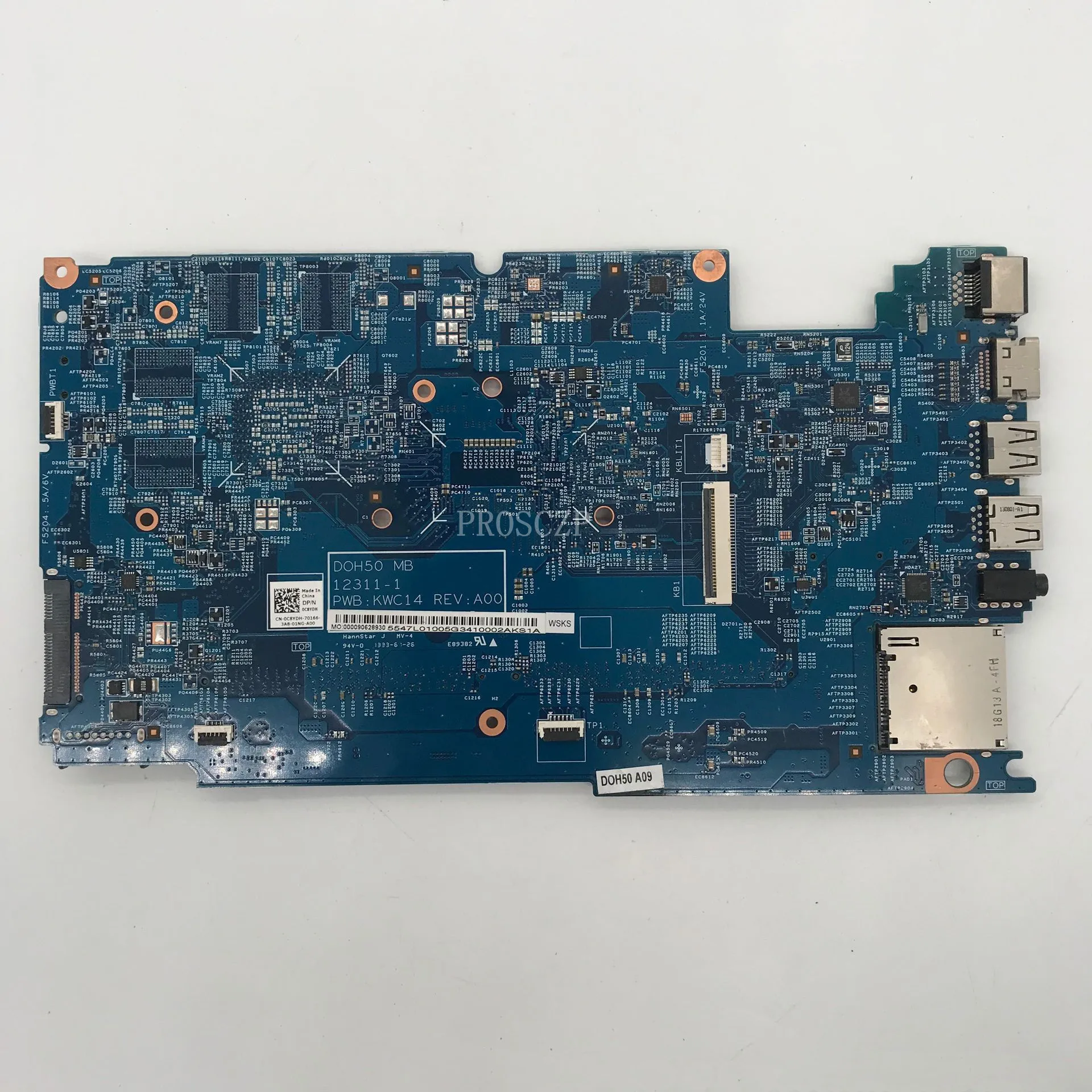 Материнская плата для ноутбука Inspiron 7537 стробое 0C8YDH C8YDH DOH50 12311-1 PWB:KWC14 W/I7-4500U CPU 100%