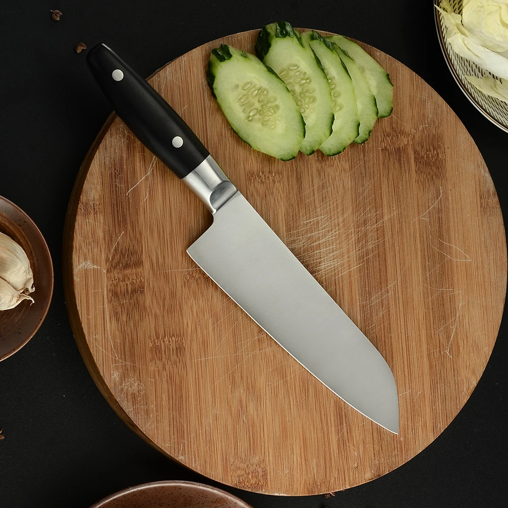 MYVI 6 5 дюймов кухонный нож из нержавеющей стали ножи Santoku экономичный для мяса