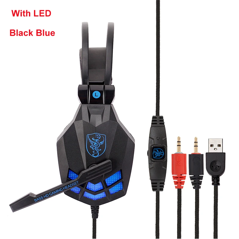 850 USB 3 5 мм компьютерные Стерео Игровые наушники лучший шлем глубокий бас игра