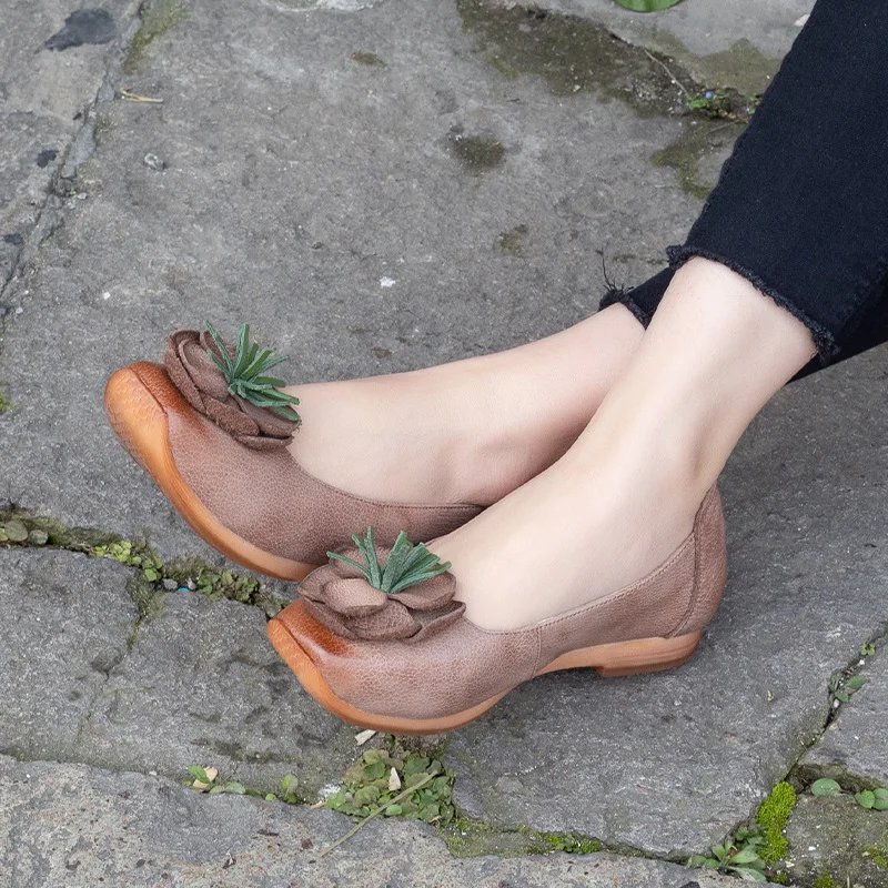 Новинка 2019 года сезон весна осень лоферы из натуральной кожи с круглым носком