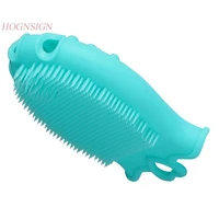 baby shampoo brush to head silicone body massager child bath shower toiletries bathing skin beauty care hot sale