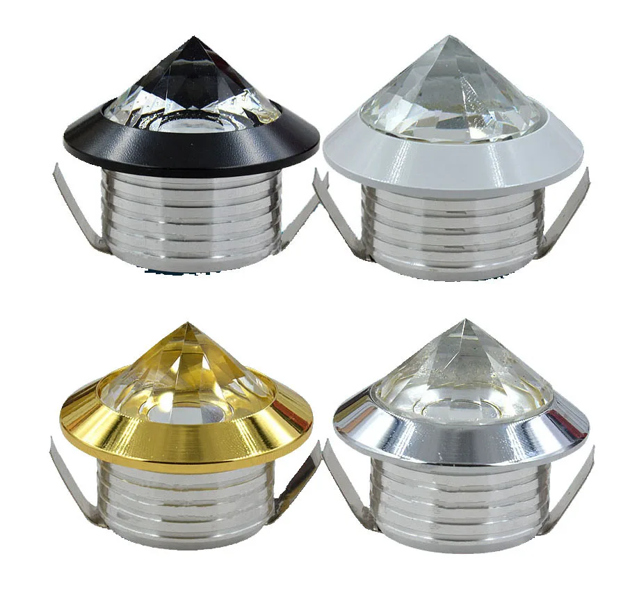 Кристальные миниатюрные светодиодные точечные лампы 1 Вт внутренний встроенный