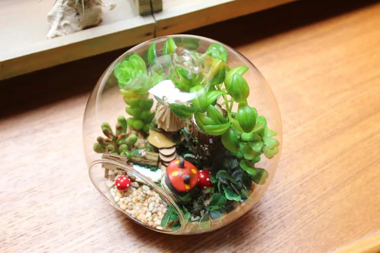 Diy Кукольный дом мини стеклянный шар кукольные домики модель ручной работы деревянный миниатюрный кукольный домик игрушка подарок на день рождения эльф племя B-010