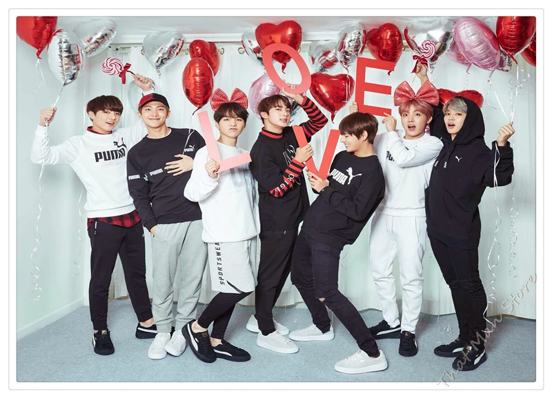 Kpop bangtan постер для мальчиков ясное изображение наклейки на стену украшение дома хорошее качество печать белая крафт-бумага домашний арт бренд