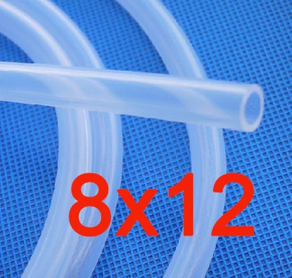 

8mm x 12mm Food Grade Medical Use Grade FDA Silicone Rubber Tube Hose