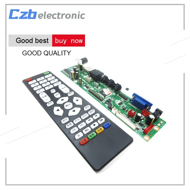 V29 Универсальный светодиодный ЖК телевизор плата драйвера AV/PC/VGA/HDMI/USB интерфейс USB