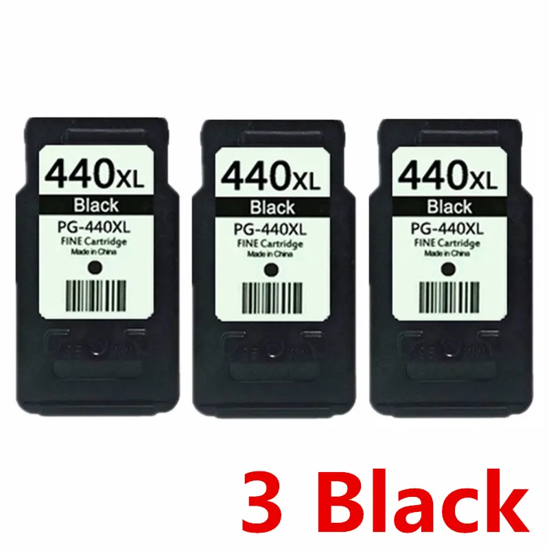 Восстановленные картриджи для Canon PG-440 XL PG-440XL PG 440 PG440 CL-441XL CL441 Pixma MG2180 MG3180 MG4180 MG4280 - Цвет: 3 Black