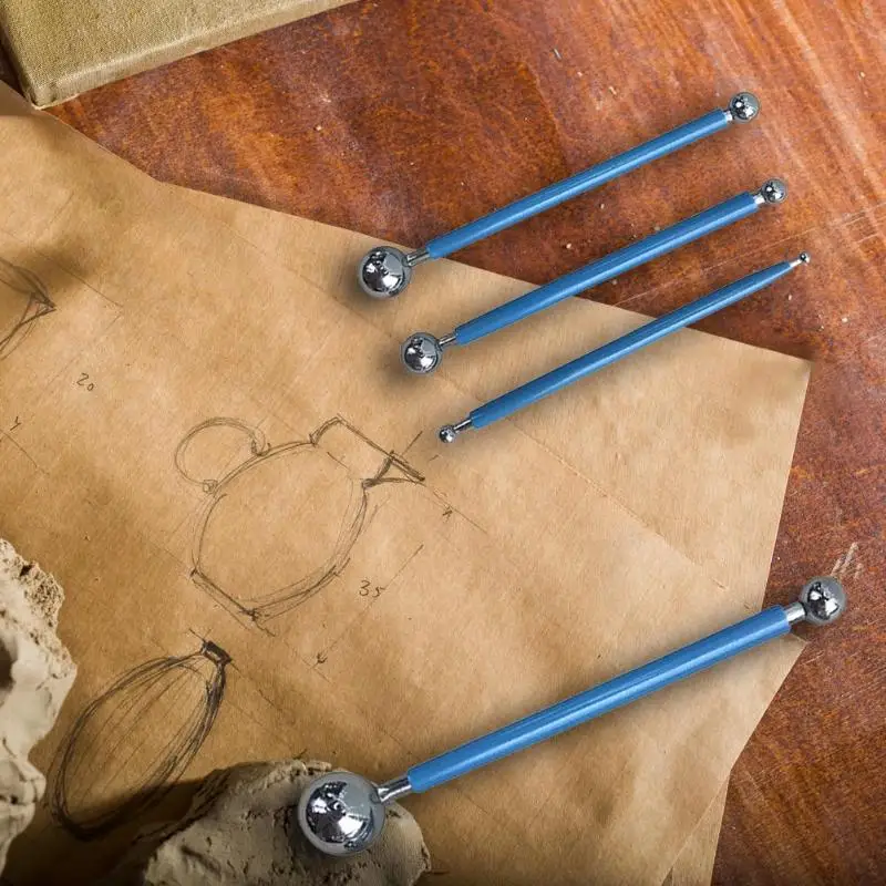 Шт./компл. 8 головок DIY из нержавеющей стали полимерная Лепка Глина Резьба Скульптура Инструменты слизистый Пластилин инструменты для глины резьба