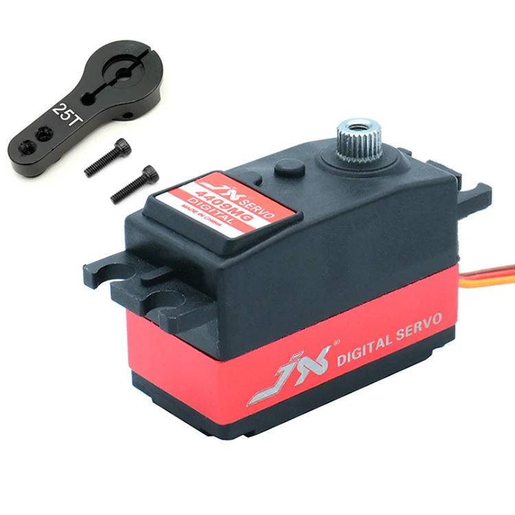 With Metal Arm JX PDI-4409MG 9 кг высокая скорость низкая профиль короткий сервопривод цифровой стандарт 1/8 1/10 р/у автомобиль для дрифта Yokomo HPI 3racing SAKURA D4 CS - Цвет: With Metal Arm