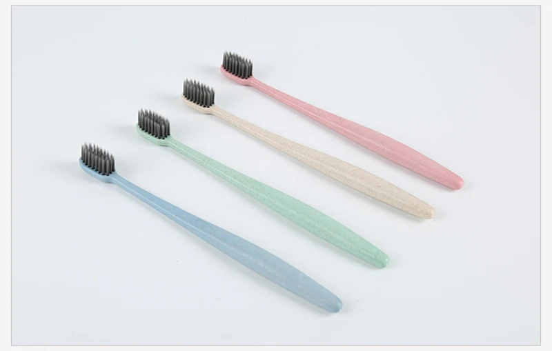 Зубная щетка для ухода за полостью рта Бамбуковая зубная со щетиной 4 цвета |