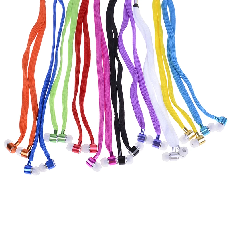 1 шт. кружевные наушники супер бас металлическая гарнитура стерео спортивные с