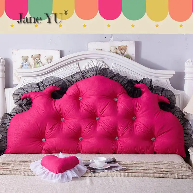 JaneYU Корейская Подушка под голову большая задняя мягкая с сердечником Съемная